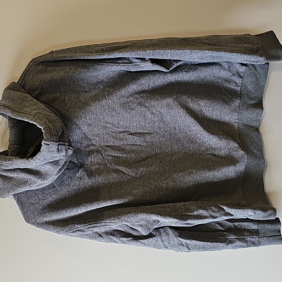 Hurley Medium Gray Pullover Hoodie with Red Script Logo - Picture 4 of 6